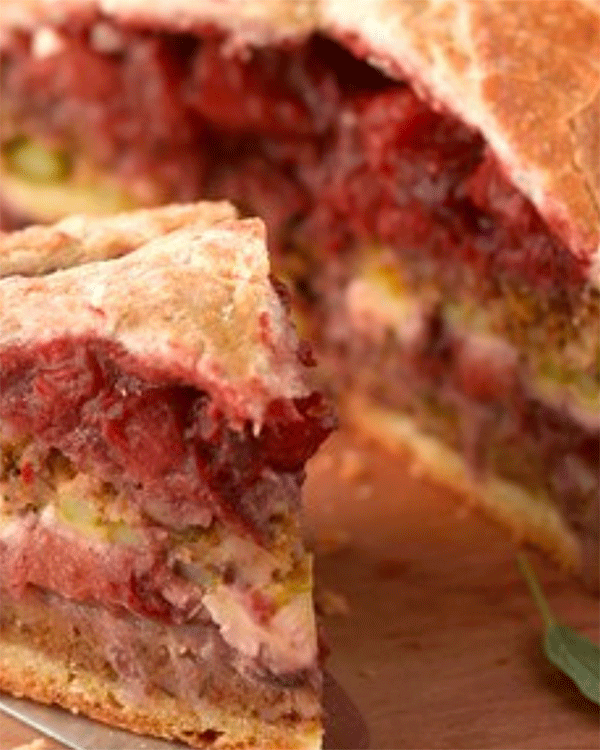 Turkey Cranberry and Mayo Layered Loaf