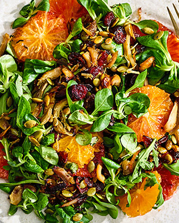 Turkey Salad with warm Clementine Dressing 