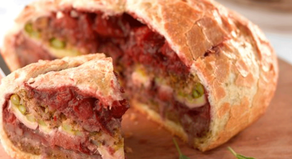 Turkey Cranberry and Mayo Layered Loaf