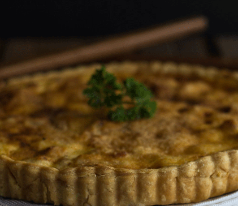 Turkey Flan with Leeks and Cheese