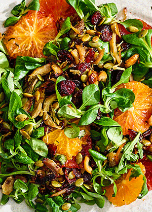 Turkey Salad with warm Clementine Dressing 